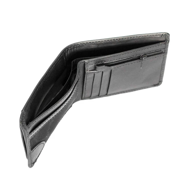 Black PU Leather Bifold Wallet For Men