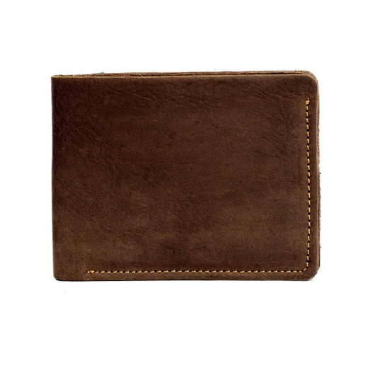 Brown PU Leather Bifold Wallet For Men