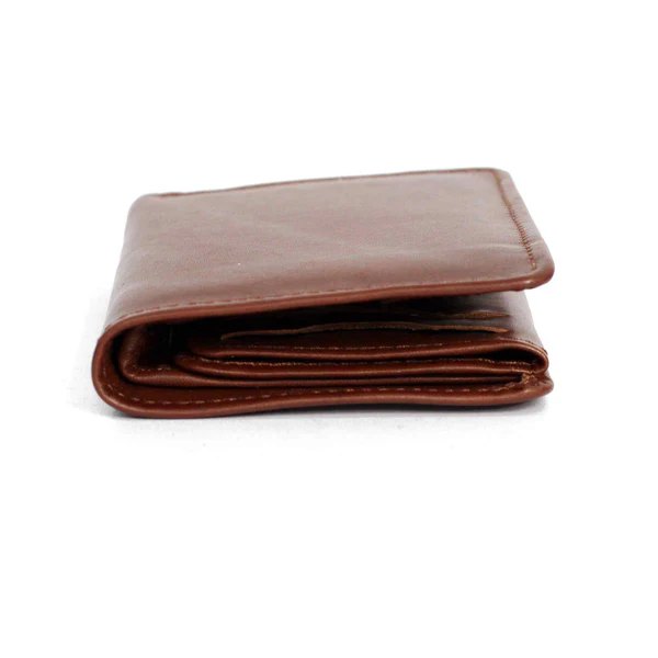 Men Brown PU Leather Bifold Wallet