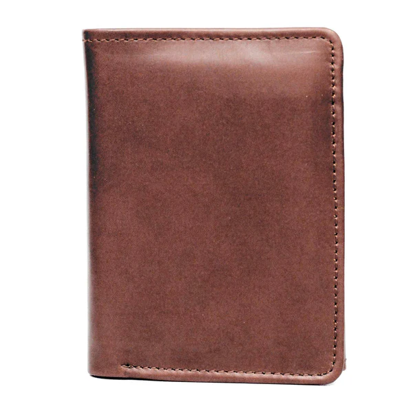 Men Brown PU Leather Bifold Wallet